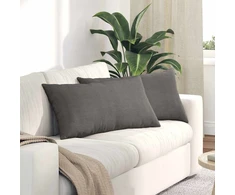 Sofa Pagalvės 2 pcs Šviesiai pilka 80 x 40 cm
