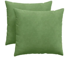 Sofa Pagalvės 2 pcs Šviesiai žalia 45 x 45 cm