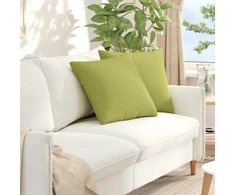 Sofa Pagalvės 2 vnt. audinys Šviesiai žalia 50 x 50 cm