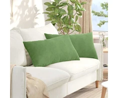 Sofa Pagalvės 2 pcs Šviesiai žalia 80 x 40 cm