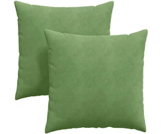 Sofa Pagalvės 2 pcs Šviesiai žalia 80 x 80 cm