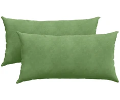 Sofa Pagalvės 2 pcs Šviesiai žalia 80 x 40 cm