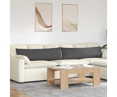 Sofa Pagalvės 2 pcs Tamsiai pilka 145 x 40 cm