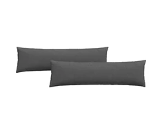 Sofa Pagalvės 2 pcs Tamsiai pilka 145 x 40 cm