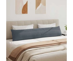 Sofa Pagalvės 2 pcs Tamsiai pilka 200 x 40 cm