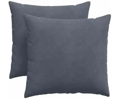 Sofa Pagalvės 2 pcs Tamsiai pilka 45 x 45 cm Kordūrinis audinys