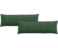 Sofa Pagalvės 2 pcs Tamsiai žalia 120 x 40 cm