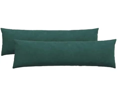 Sofa Pagalvės 2 pcs Tamsiai žalia 145 x 40 cm