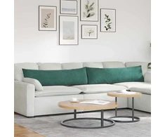 Sofa Pagalvės 2 pcs Tamsiai žalia 145 x 40 cm