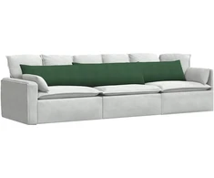 Sofa Pagalvės 2 pcs Tamsiai žalia 200 x 40 cm
