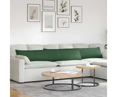 Sofa Pagalvės 2 pcs Tamsiai žalia 200 x 40 cm