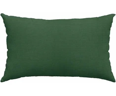 Sofa Pagalvės 2 pcs Tamsiai žalia 50 x 30 cm Kordūrinis audinys