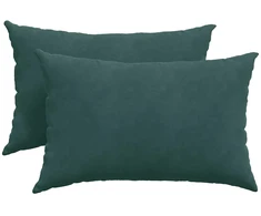 Sofa Pagalvės 2 pcs Tamsiai žalia 60 x 40 cm Kordūrinis audinys