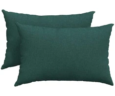 Sofa Pagalvės 2 vnt. audinys Tamsiai žalia 60 x 40 cm