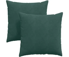 Sofa Pagalvės 2 pcs Tamsiai žalia 80 x 80 cm Kordūrinis audinys