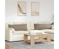 Sofa Pagalvės 2 pcs Taupe 120 x 40 cm audinys
