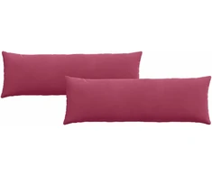 Sofa Pagalvės 2 pcs Vyno raudona 120 x 40 cm Kordūrinis audinys