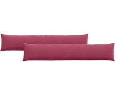 Sofa Pagalvės 2 pcs Vyno raudona 200 x 40 cm Kordūrinis audinys