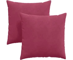 Sofa Pagalvės 2 pcs Vyno raudona 60 x 60 cm Kordūrinis audinys
