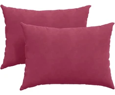 Sofa Pagalvės 2 pcs Vyno raudona 70 x 50 cm Kordūrinis audinys