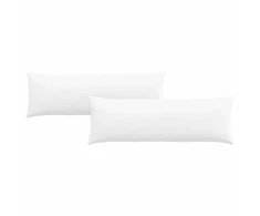 Sofa Pagalvės 2 pcs Balta 120 x 40 cm audinys