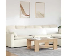 Sofa Pagalvės 2 vnt. audinys Balta 200 x 40 cm