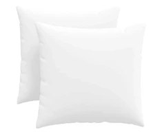 Sofa Pagalvės 2 vnt. audinys Balta 45 x 45 cm