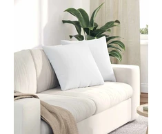 Sofa Pagalvės 2 pcs Balta 50 x 50 cm audinys