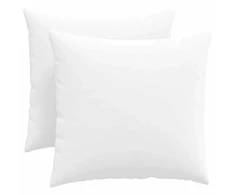 Sofa Pagalvės 2 pcs Balta 50 x 50 cm audinys