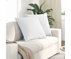 Sofa Pagalvės 2 vnt. audinys Balta 60 x 60 cm