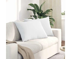 Sofa Pagalvės 2 pcs Balta 70 x 50 cm audinys