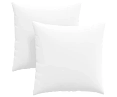 Sofa Pagalvės 2 vnt. audinys Balta 80 x 80 cm