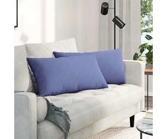 Sofa Pagalvės 2 pcs Džinsinės mėlynos 80 x 40 cm audinys