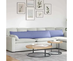 Sofa Pagalvės 2 pcs Džinsinės mėlynos 200 x 40 cm audinys