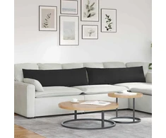 Sofa Pagalvės 2 vnt. audinys Juoda 145 x 40 cm