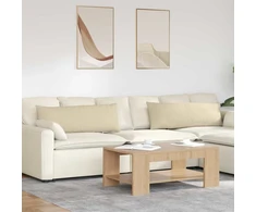 Sofa Pagalvės 2 vnt. audinys Kreminė 120 x 40 cm