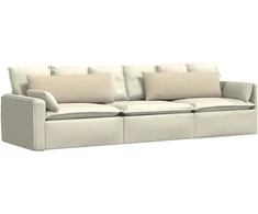 Sofa Pagalvės 2 vnt. audinys Kreminė 120 x 40 cm