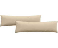Sofa Pagalvės 2 vnt. audinys Kreminė 145 x 40 cm
