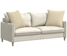 Sofa Pagalvės 2 vnt. audinys Kreminė 60 x 60 cm
