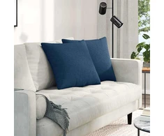 Sofa Pagalvės 2 pcs Mėlyna 50 x 50 cm audinys