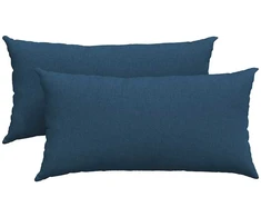 Sofa Pagalvės 2 vnt. audinys Mėlyna 80 x 40 cm