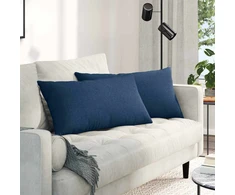 Sofa Pagalvės 2 vnt. audinys Mėlyna 80 x 40 cm
