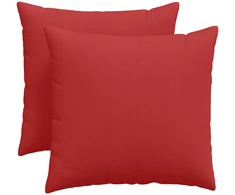 Sofa Pagalvės 2 vnt. audinys Raudona 50 x 50 cm