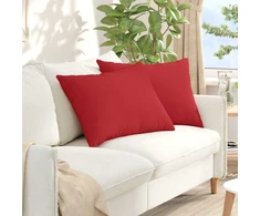 Sofa Pagalvės 2 vnt. audinys Raudona 70 x 50 cm