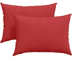 Sofa Pagalvės 2 vnt. audinys Raudona 70 x 50 cm