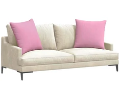 Sofa Pagalvės 2 vnt. audinys Rožinė 60 x 60 cm