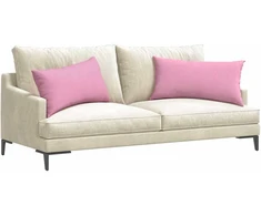 Sofa Pagalvės 2 vnt. audinys Rožinė 80 x 40 cm