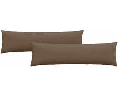 Sofa Pagalvės 2 vnt. audinys Ruda 145 x 40 cm