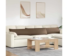 Sofa Pagalvės 2 vnt. audinys Ruda 200 x 40 cm