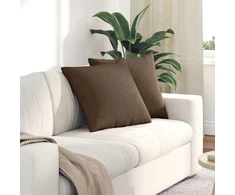 Sofa Pagalvės 2 vnt. audinys Ruda 50 x 50 cm